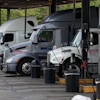 Trucks at a diesel fueling station, Sept. 4, 2026, Fairview, Tenn.