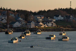 Lobster boats in Jonesport, Maine, April 28, 2023.