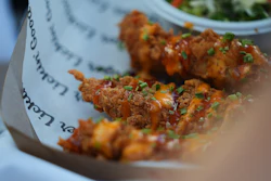 Food is presented at a new KFC restaurant in McKinney, Texas, Sept. 22, 2026.