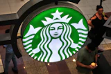 A Starbucks sign in the Galleria Mall in Buffalo, N.Y., Aug. 26, 2026.