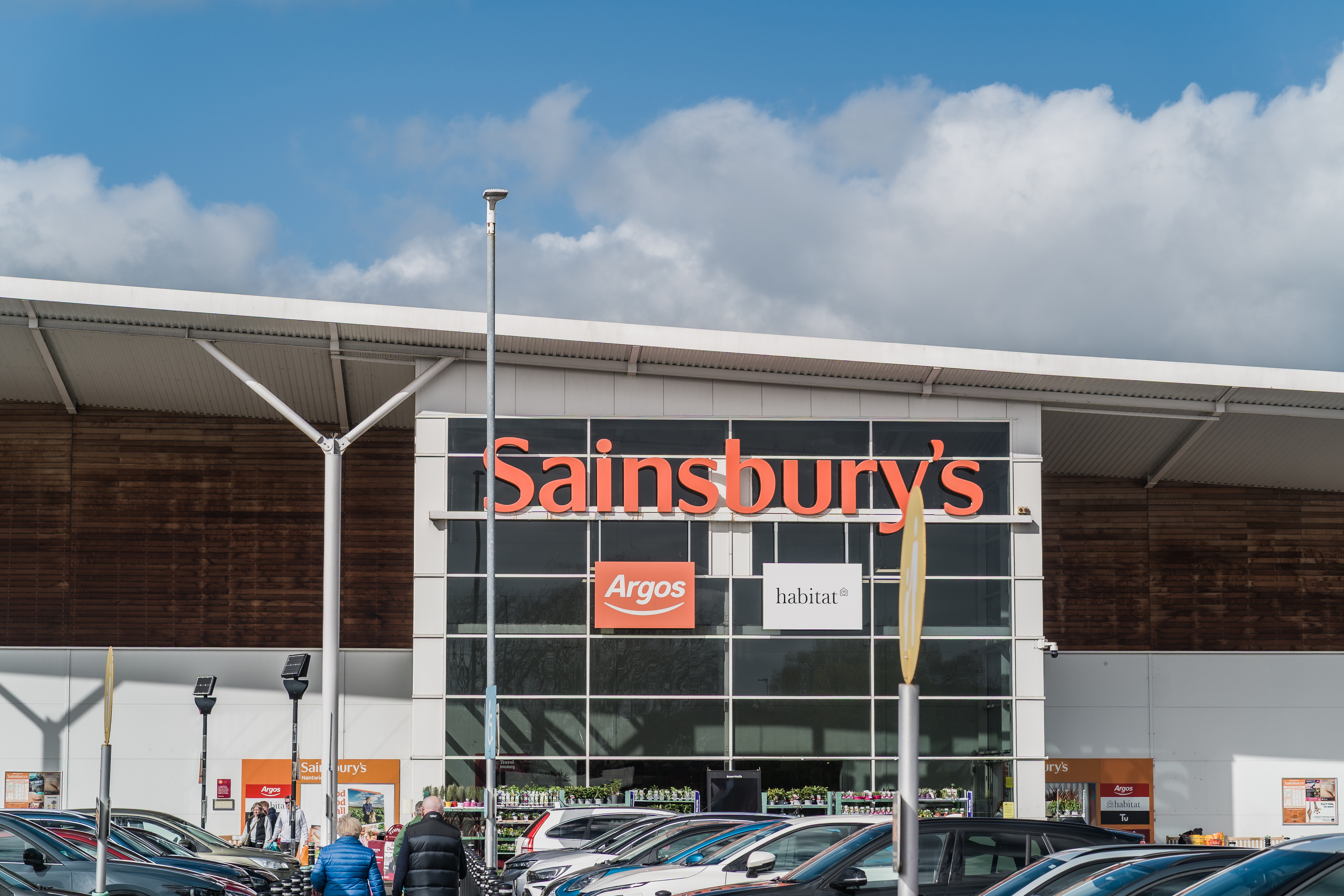 A Sainsbury's supermarket in Nantwich, England, April 2026.