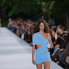 A model at the Stella McCartney Womenswear Spring Summer 2027 collection presentation in Paris, Sept. 30, 2026.