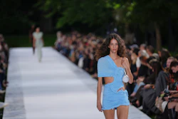 A model at the Stella McCartney Womenswear Spring Summer 2027 collection presentation in Paris, Sept. 30, 2026.