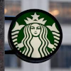 The Starbucks logo is displayed on a coffee shop, Nov. 24, 2025, Boston.