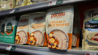 Buckwheat cereal on a shelf at a grocery store in Rochester, N.Y., Aug. 20, 2026.