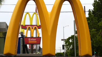 McDonald's signs in Los Angeles, March 31, 2026.