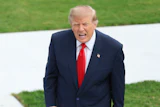 President Donald Trump on the South Lawn of the White House, Oct. 9, 2026.