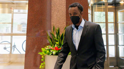 Salim Said, co-owner of Safari Restaurant, arrives at the federal courthouse in Minneapolis, March 19, 2025.