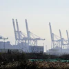 View of the cranes at the Fos-Marseille container port in Marseille, France, Oct. 30, 2026.